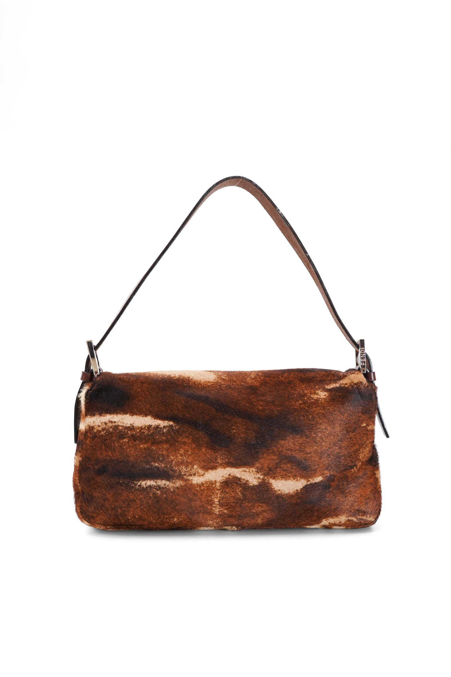 Fendi Brown Pony Hair Baguette