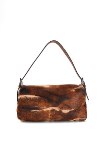 Fendi Brown Pony Hair Baguette