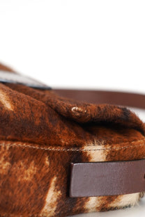 Fendi Brown Pony Hair Baguette