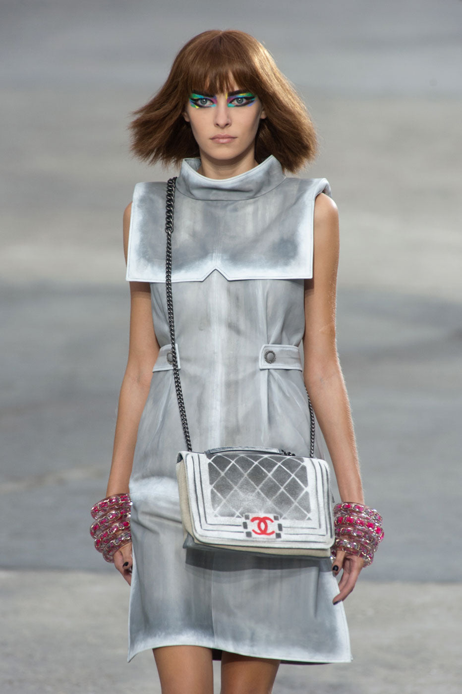 Rare Vintage Chanel Art School Graffiti Boy Bag