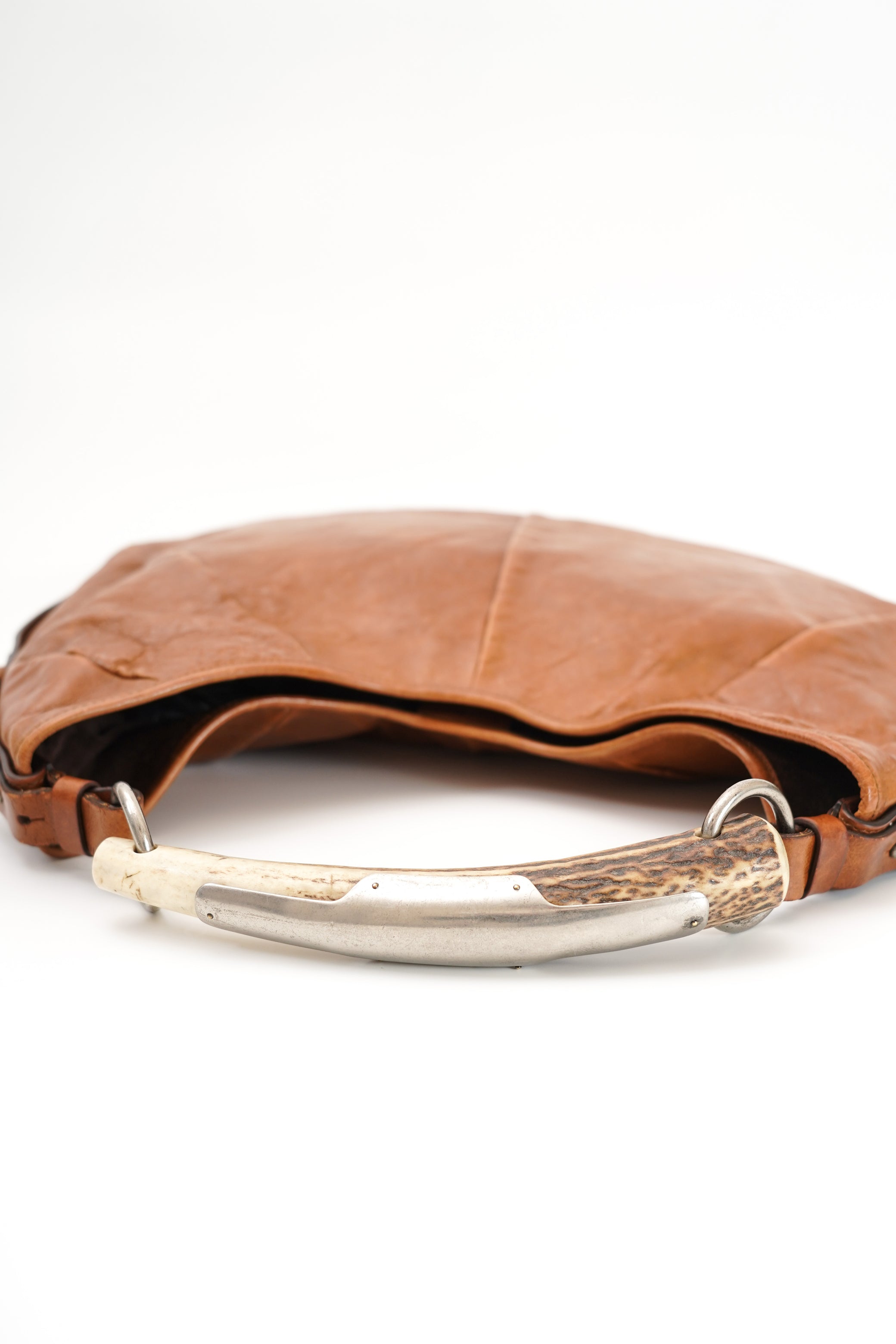 Yves Saint Laurent Mombasa Brown Leather Shoulder Bag