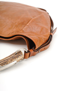 Yves Saint Laurent Mombasa Brown Leather Shoulder Bag