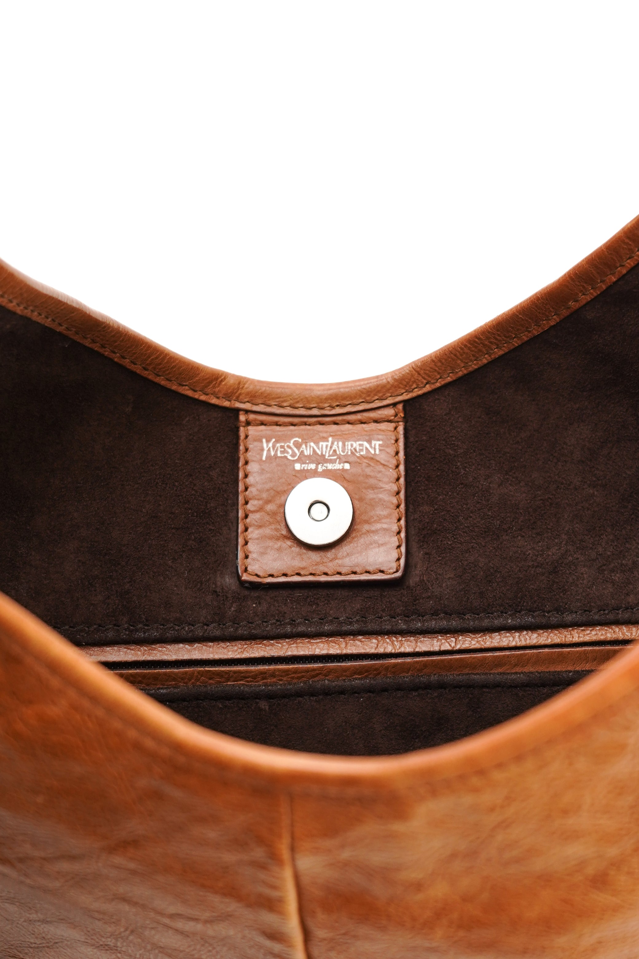 Yves Saint Laurent Mombasa Brown Leather Shoulder Bag