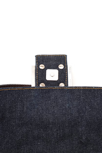 Fendi Floral Beaded Denim Baguette