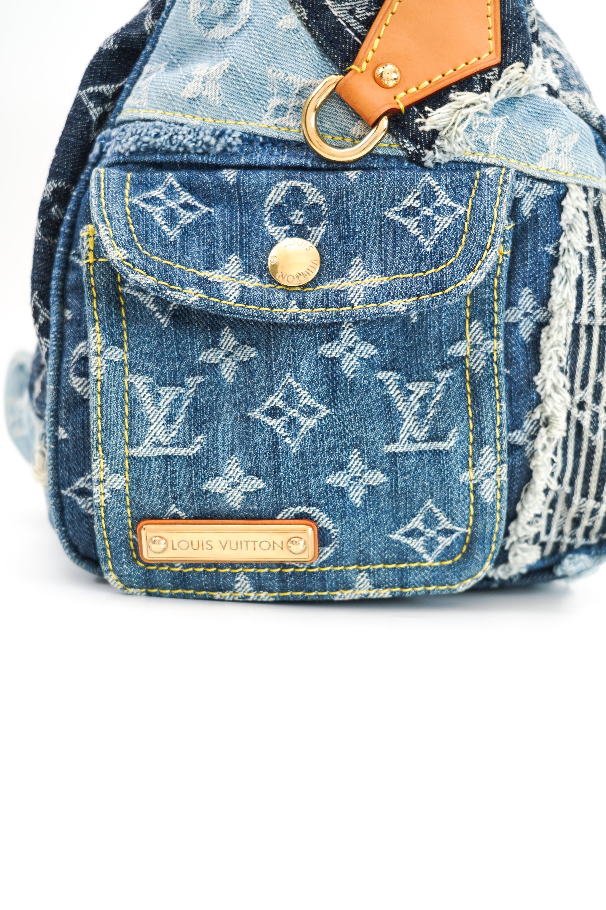 Louis Vuitton Denim Patchwork Speedy 30 Bag Limited Edition