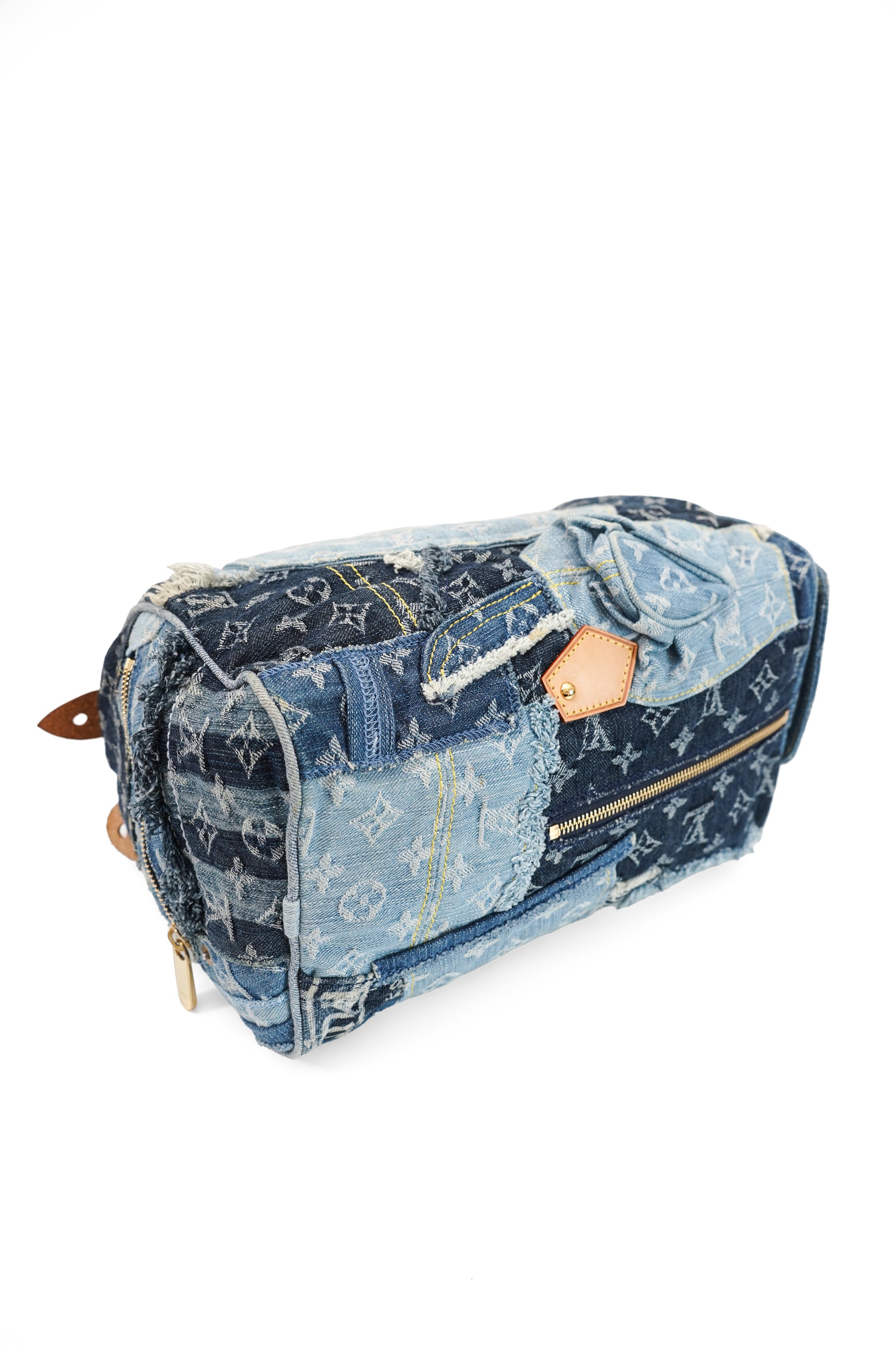 Louis Vuitton Denim Patchwork Speedy 30 Bag Limited Edition