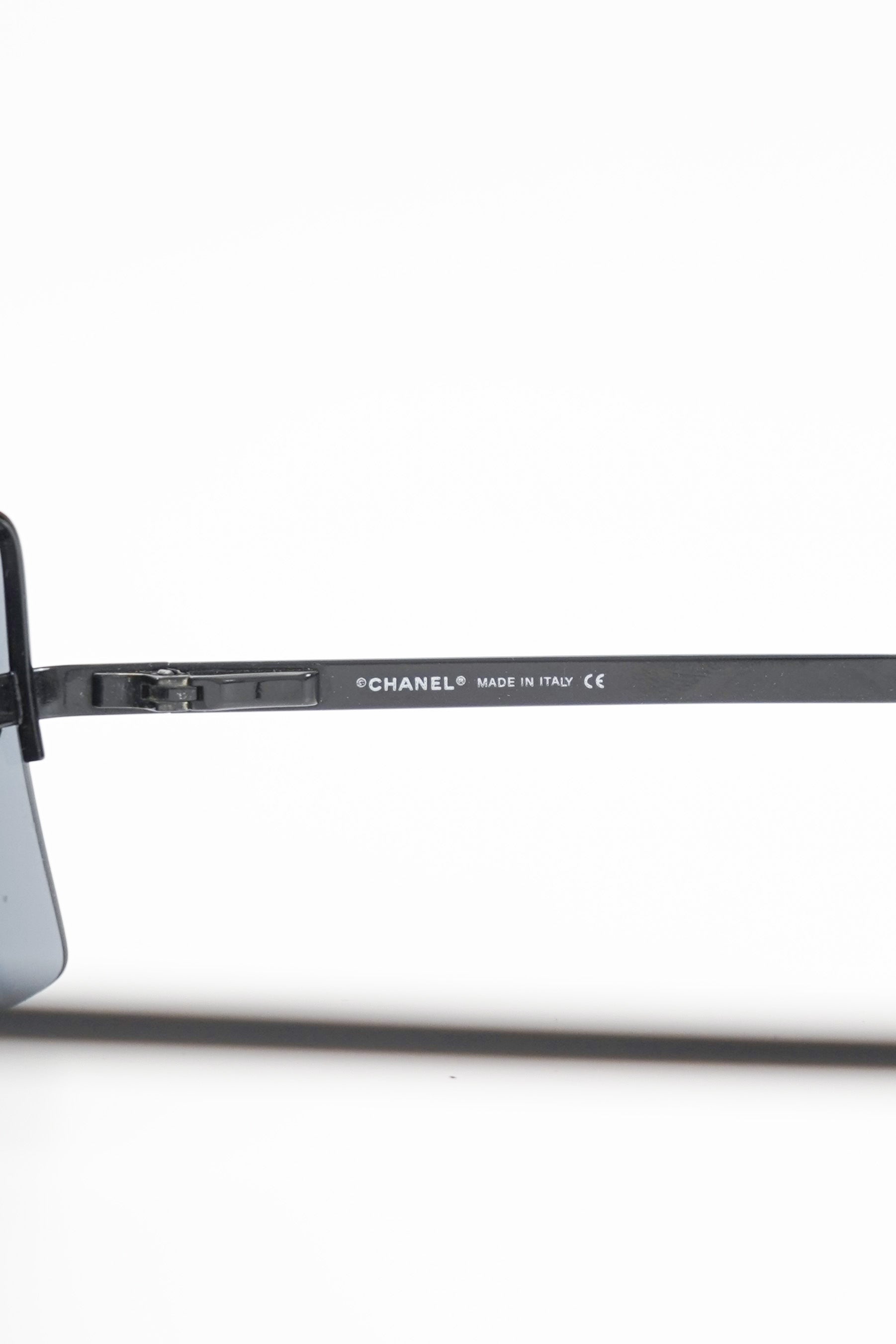 Vintage Chanel Dark Blue Rimeless Sunglasses 4092-B