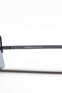 Vintage Chanel Dark Blue Rimeless Sunglasses 4092-B