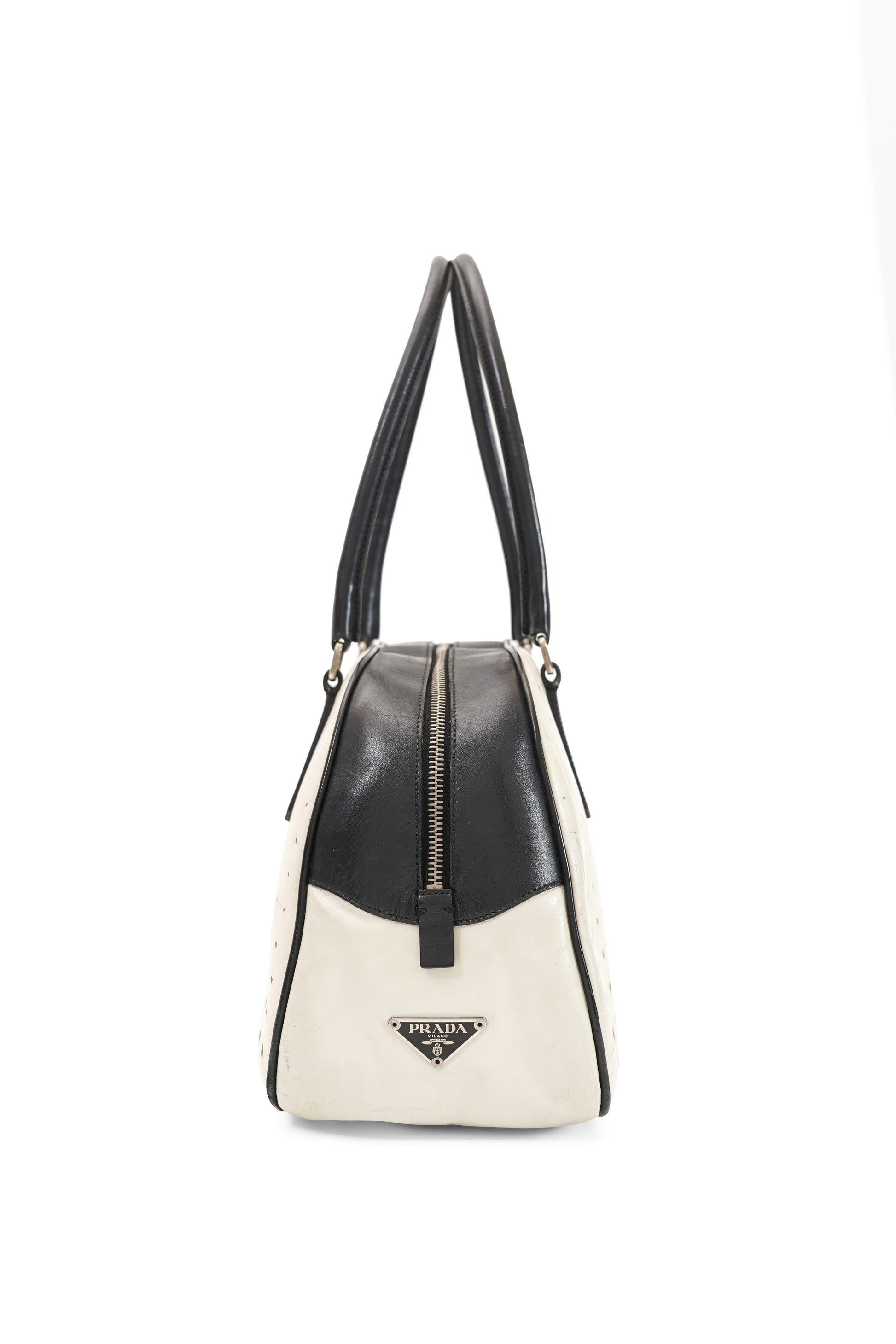 Prada White Bowling Bag