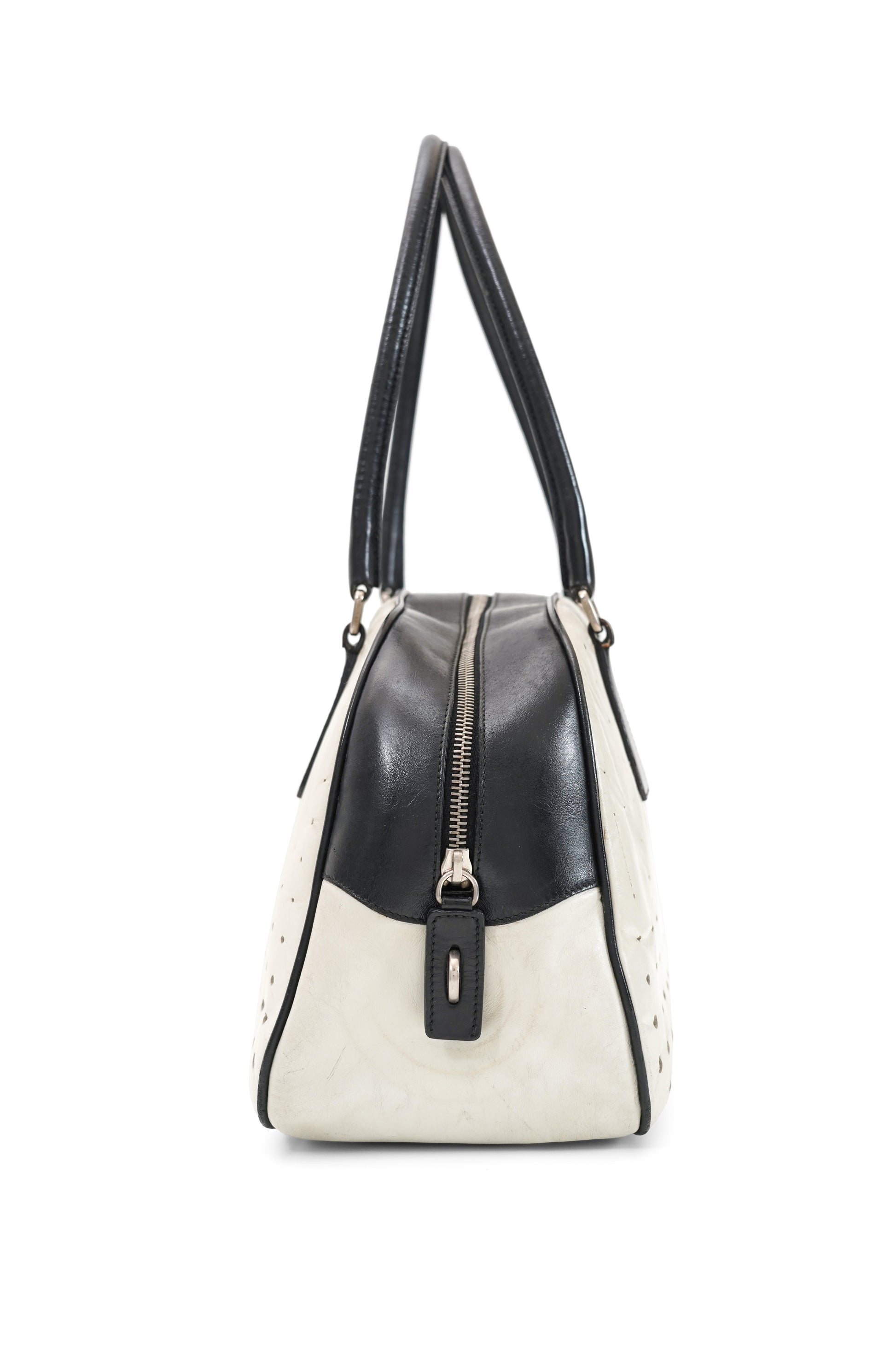 Prada White Bowling Bag