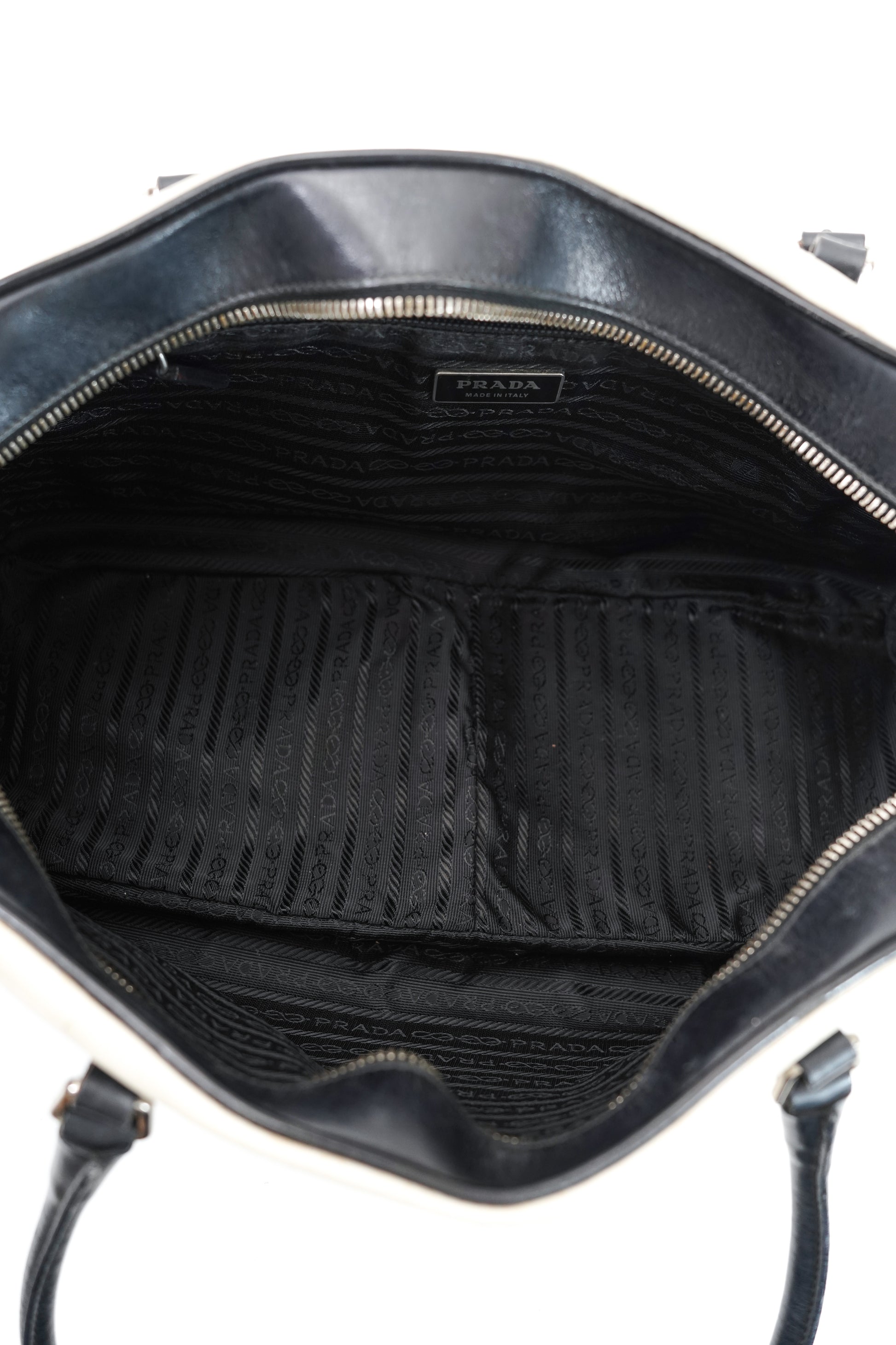 Prada White Bowling Bag