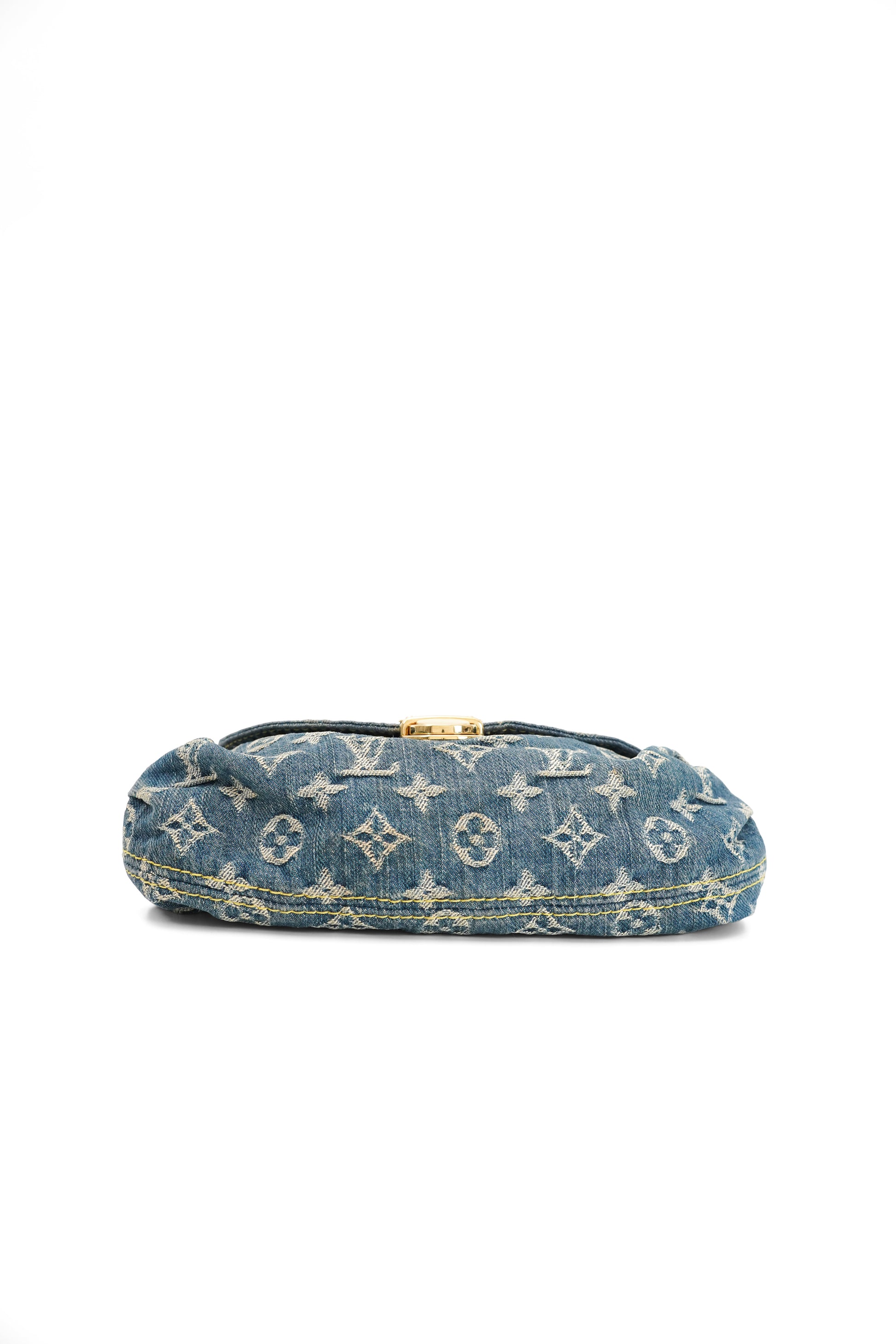 Louis Vuitton Mini Pleaty PM Blue Denim Shoulder Bag