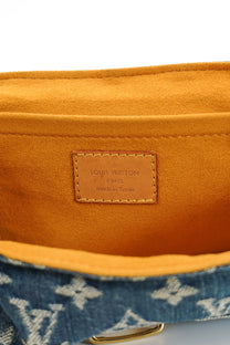 Louis Vuitton Mini Pleaty PM Blue Denim Shoulder Bag