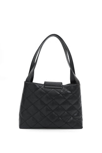 Vintage Chanel Caviar Skin Turn Lock Tote Bag 2000-2002