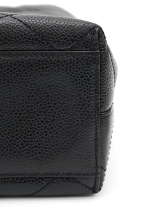 Vintage Chanel Caviar Skin Turn Lock Tote Bag 2000-2002