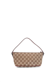 Gucci GG Monogram Red Leather Boat Pochette