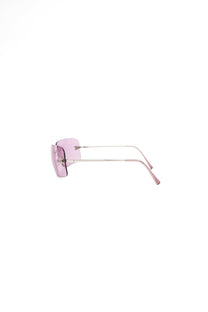 Vintage Chanel Pink Rimless Sunglasses 4017