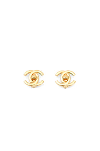 Vintage Chanel 1995 Gold-Plated Clip On Earrings