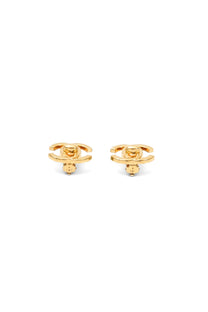 Vintage Chanel 1995 Gold-Plated Clip On Earrings
