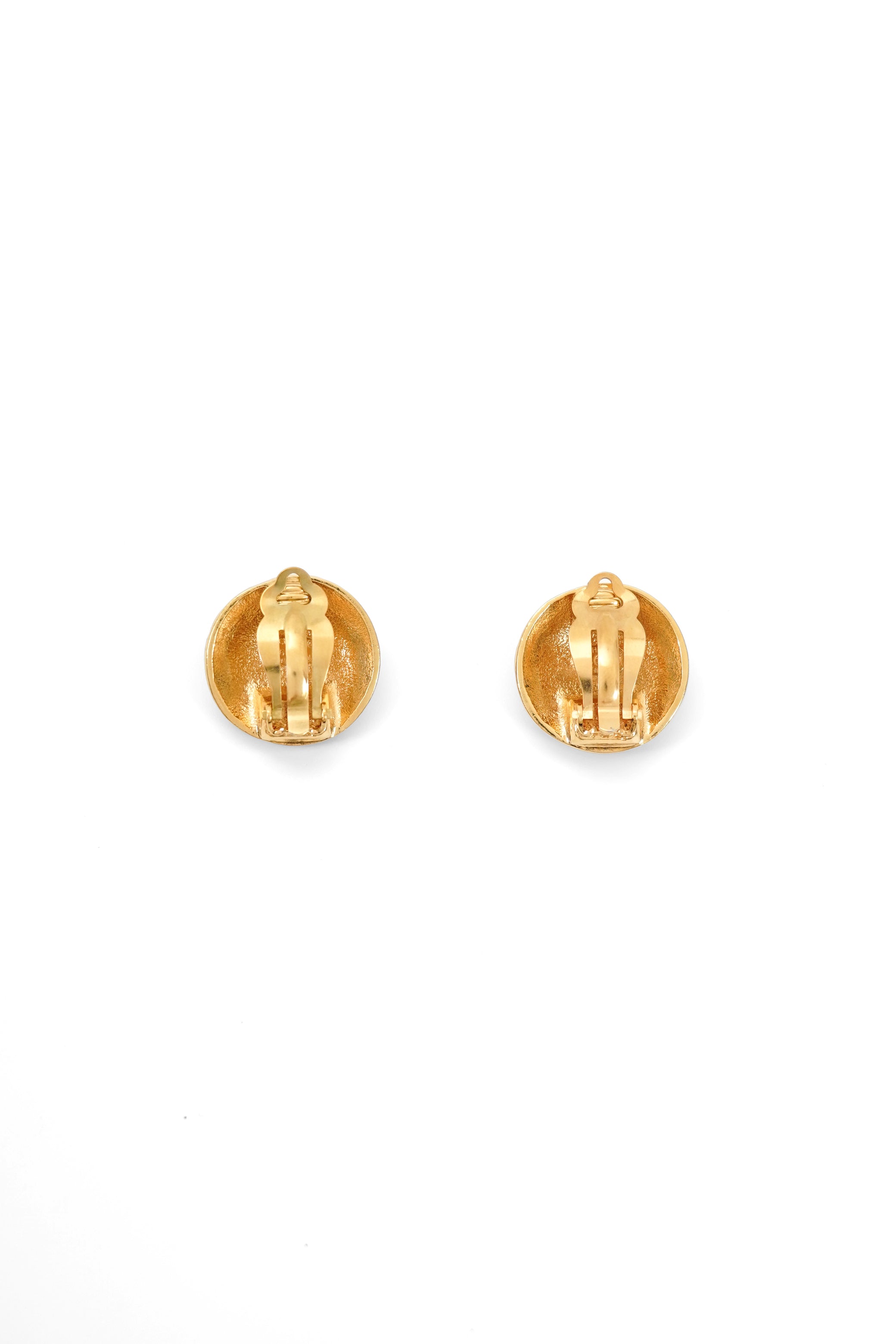 Vintage Chanel 1996 Gold-Plated Clip On Earrings
