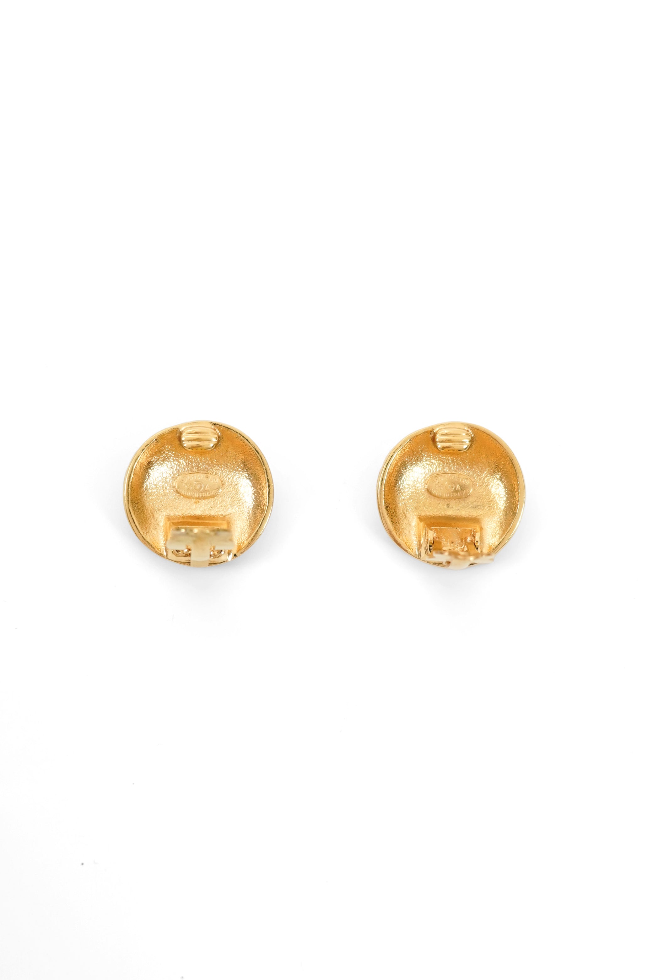 Vintage Chanel 1996 Gold-Plated Clip On Earrings
