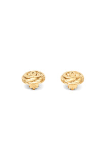 Vintage Chanel 1996 Gold-Plated Clip On Earrings