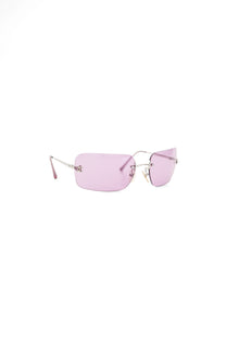 Vintage Chanel Pink Rimless Sunglasses 4017