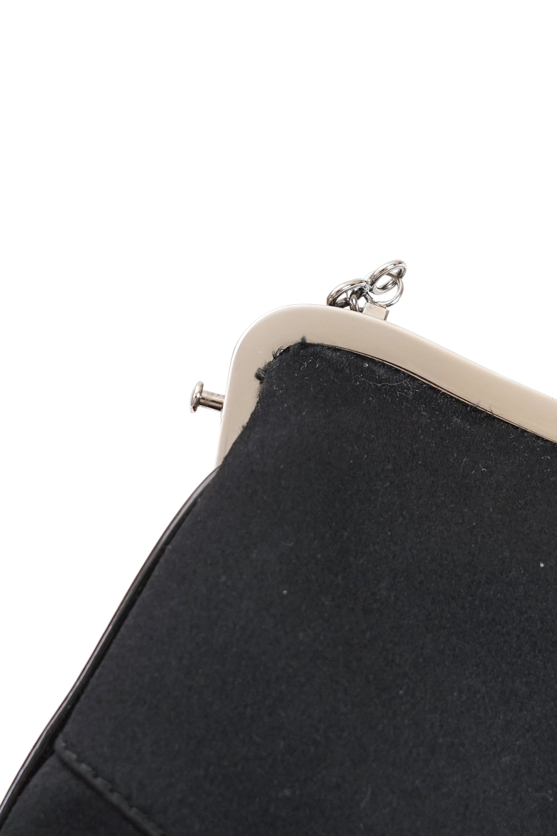 Dior Mini Black Satin Saddle