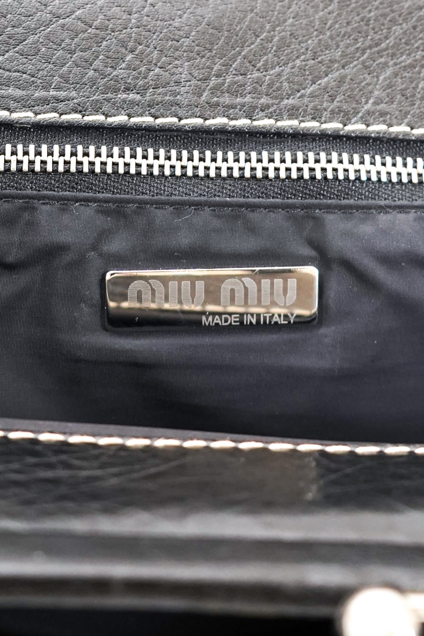 Archive Miu Miu Black Shoulder Bag
