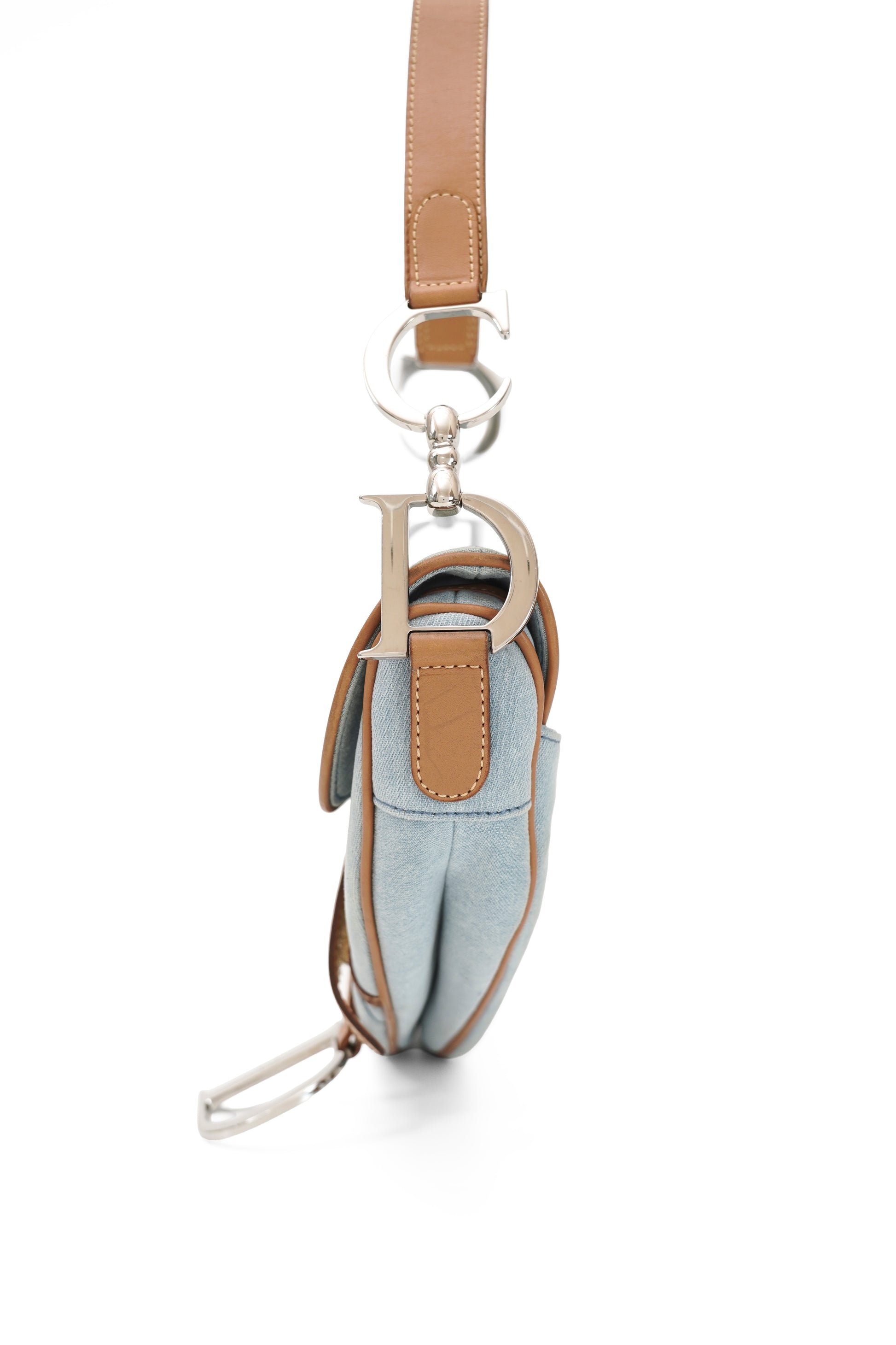 Christian Dior Light Denim Saddle Bag 2001 John Galliano Era