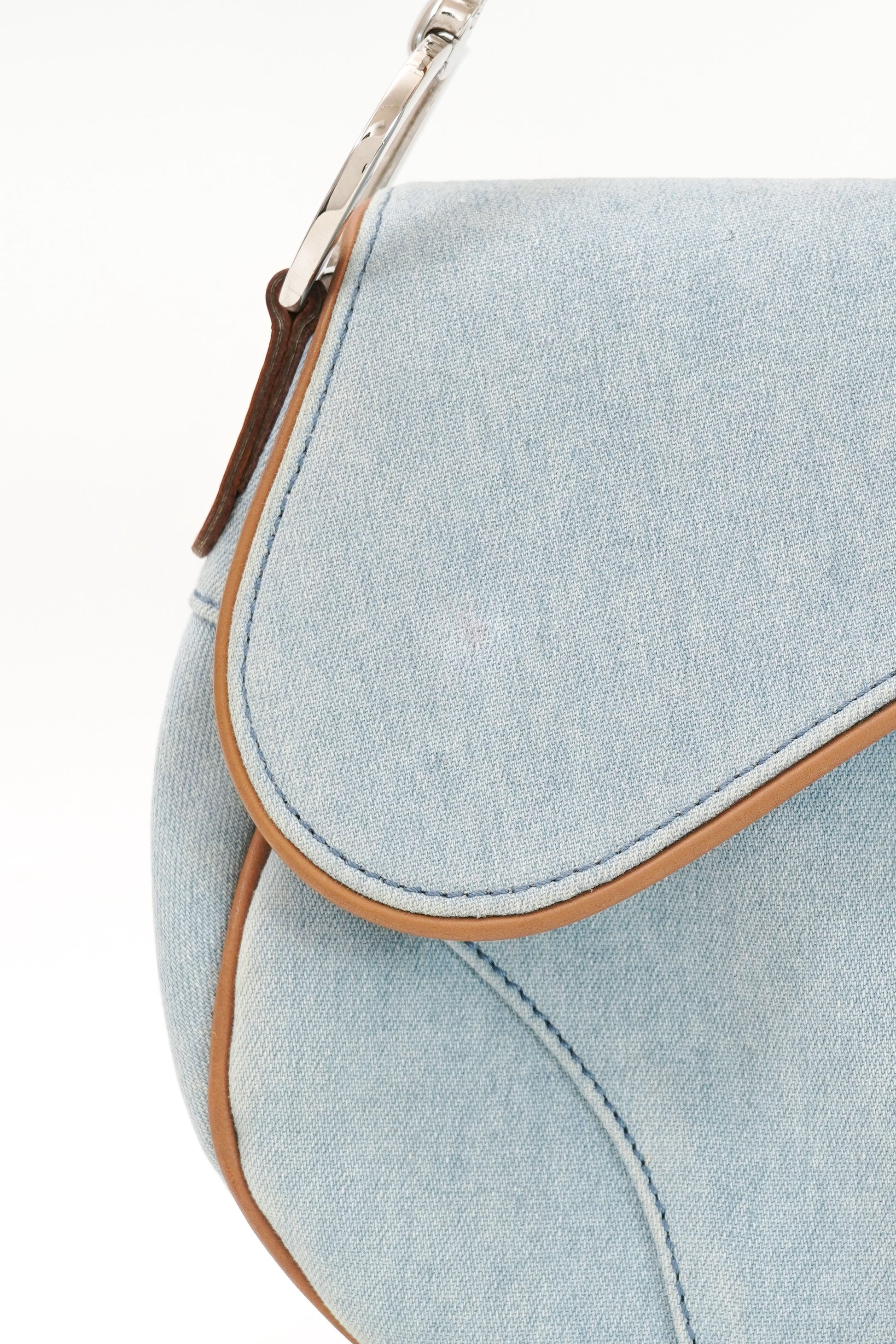 Christian Dior Light Denim Saddle Bag 2001 John Galliano Era
