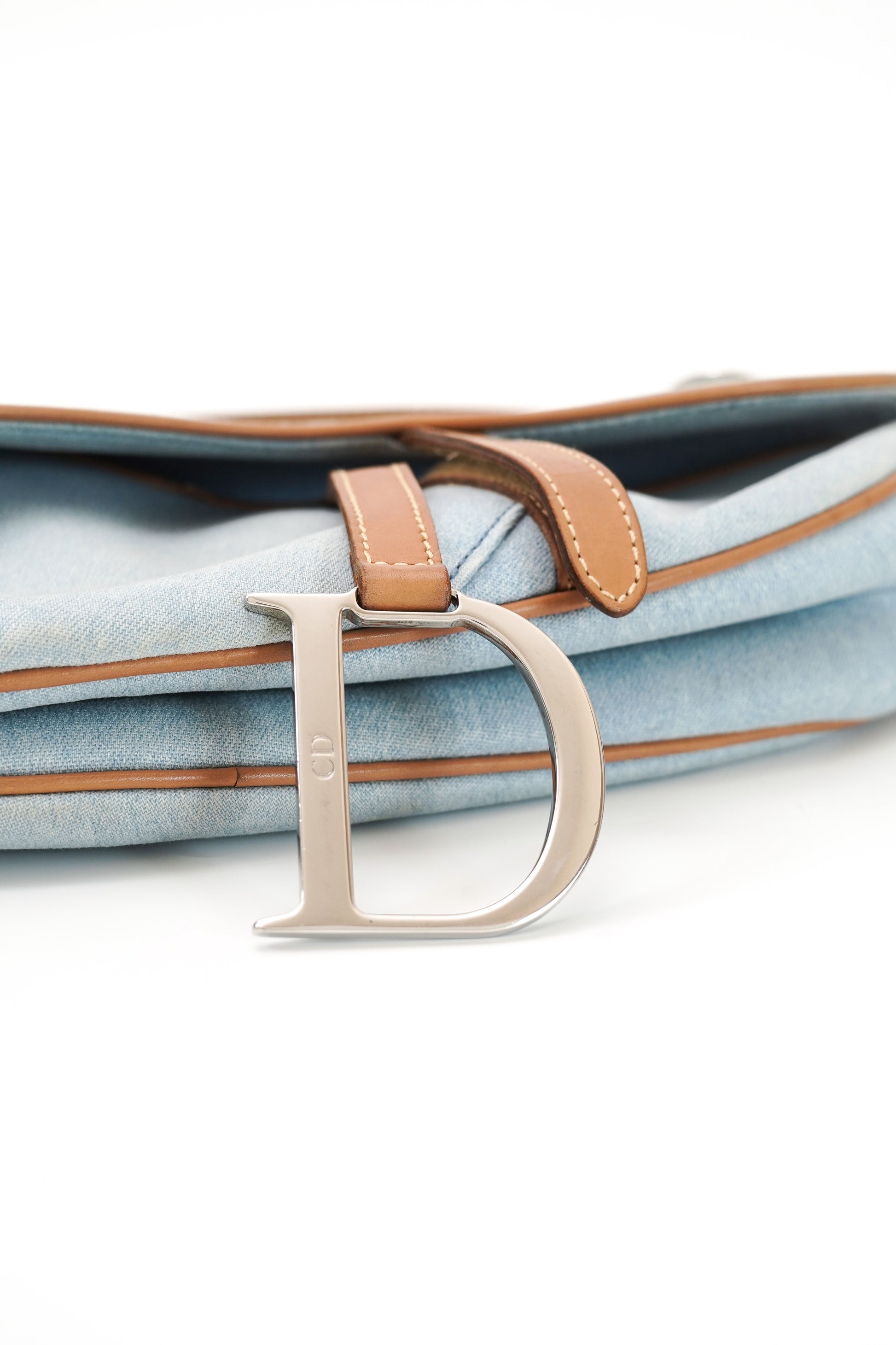 Christian Dior Light Denim Saddle Bag 2001 John Galliano Era