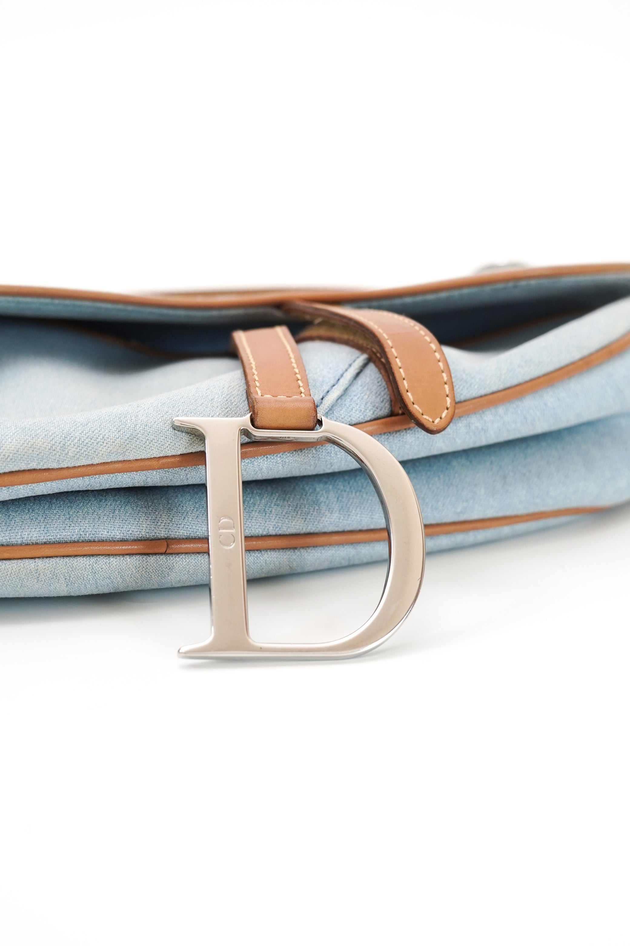 Christian Dior Light Denim Saddle Bag 2001 John Galliano Era