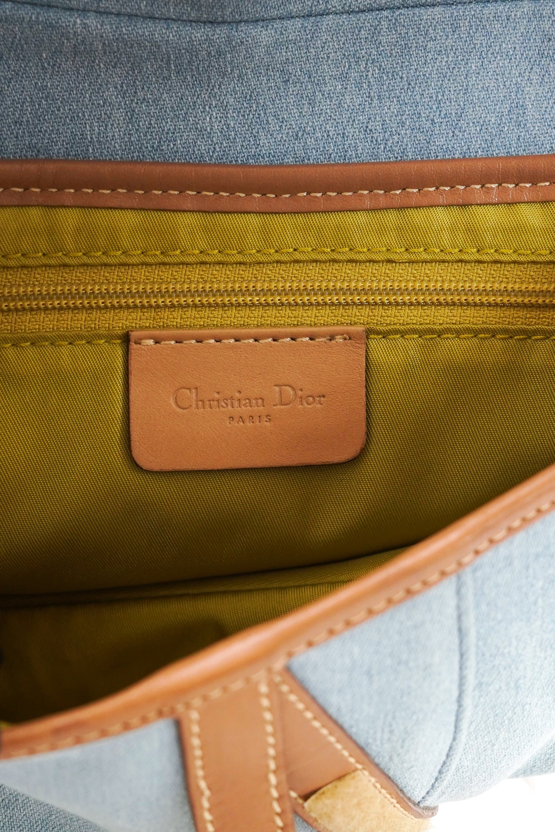Christian Dior Light Denim Saddle Bag 2001 John Galliano Era