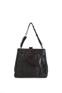 Vintage Yves Saint Laurent Square Mombasa Bag with Horn Strap