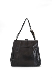 Vintage Yves Saint Laurent Square Mombasa Bag with Horn Strap