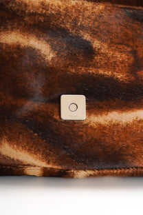 Fendi Brown Pony Hair Baguette