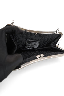 Dior Mini Black Satin Saddle