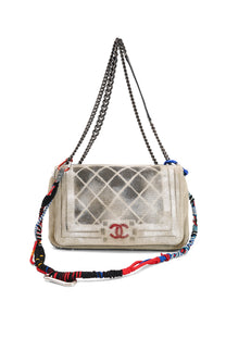 Rare Vintage Chanel Art School Graffiti Boy Bag