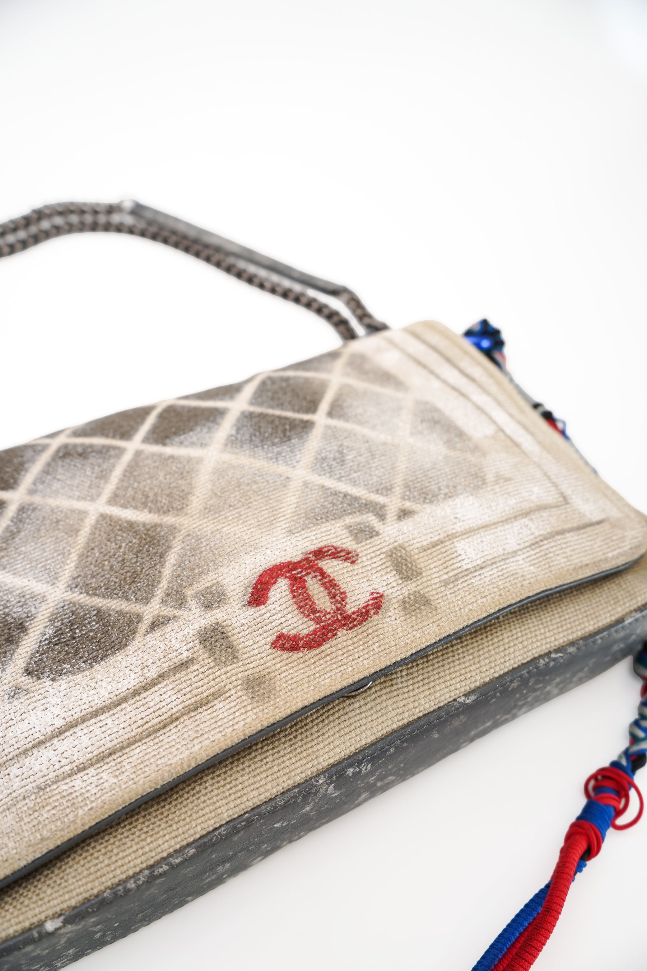 Rare Vintage Chanel Art School Graffiti Boy Bag