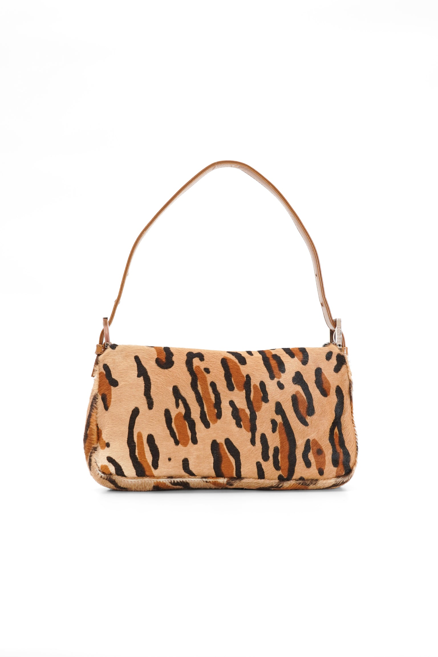 Vintage Fendi Leopard Pony Hair Baguette