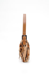 Vintage Fendi Leopard Pony Hair Baguette