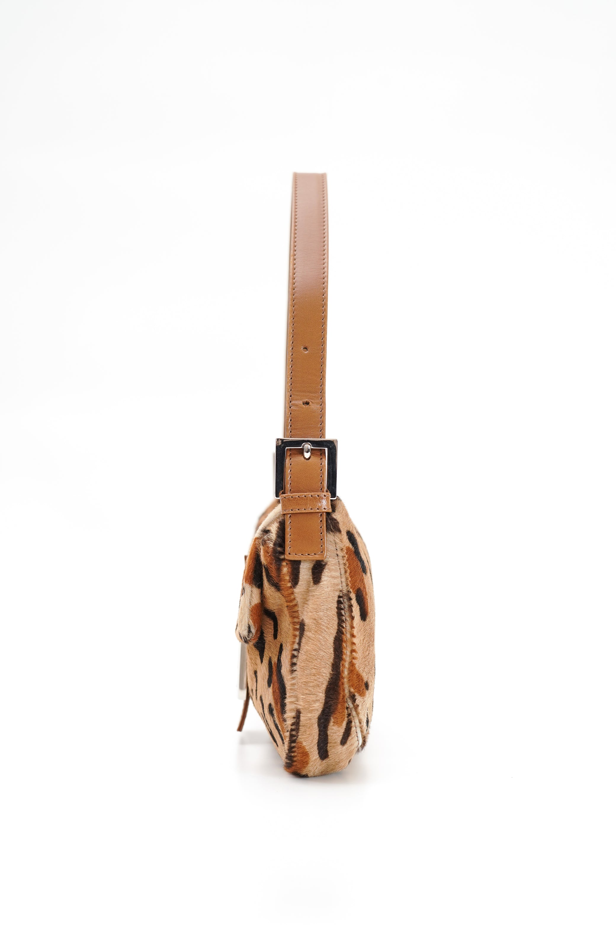 Vintage Fendi Leopard Pony Hair Baguette
