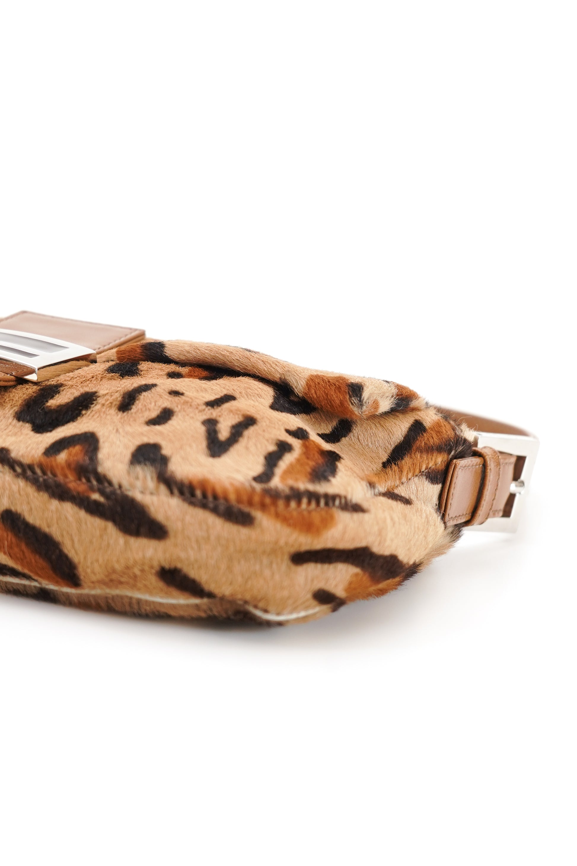 Vintage Fendi Leopard Pony Hair Baguette
