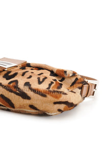 Vintage Fendi Leopard Pony Hair Baguette