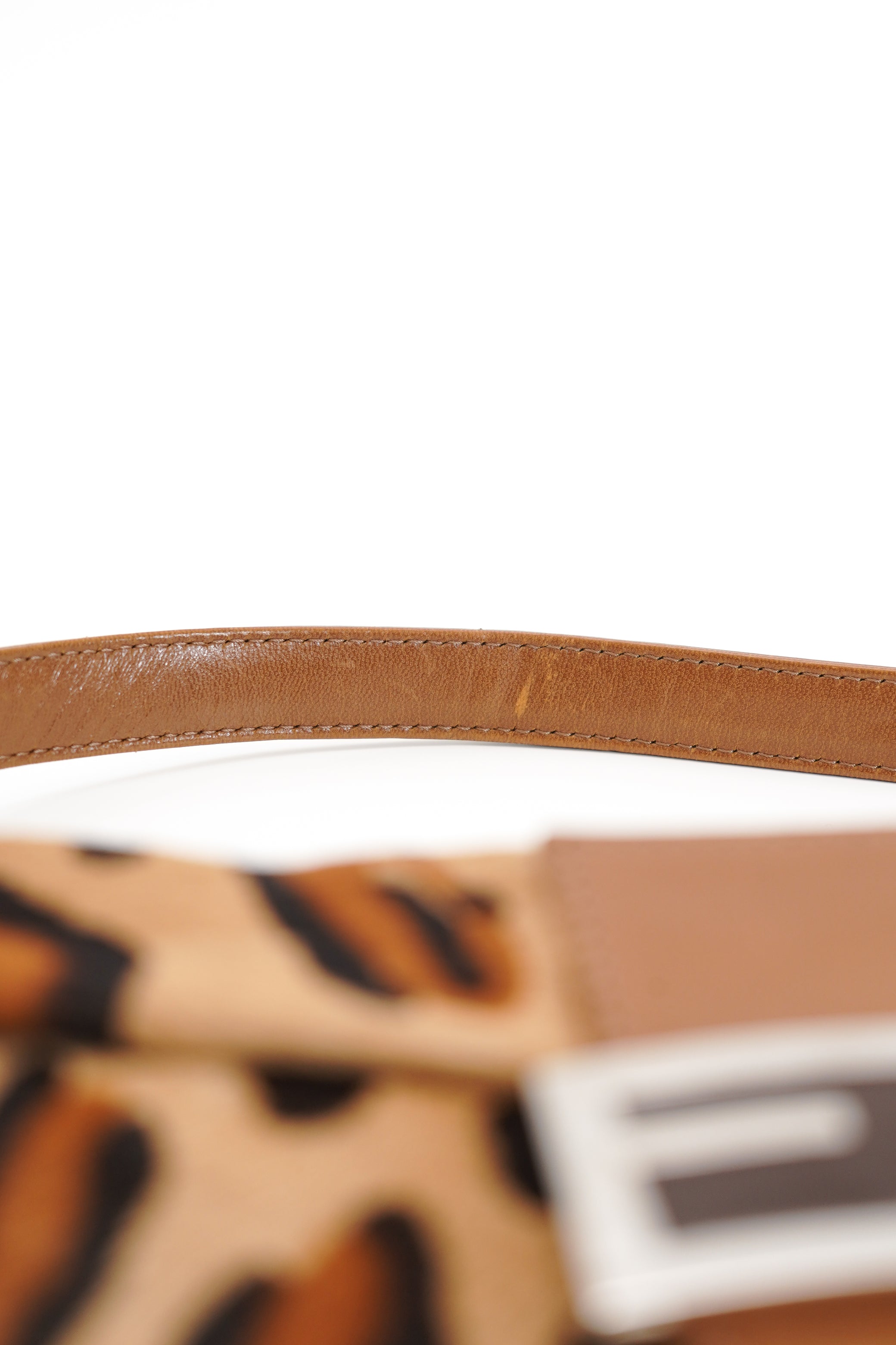 Vintage Fendi Leopard Pony Hair Baguette