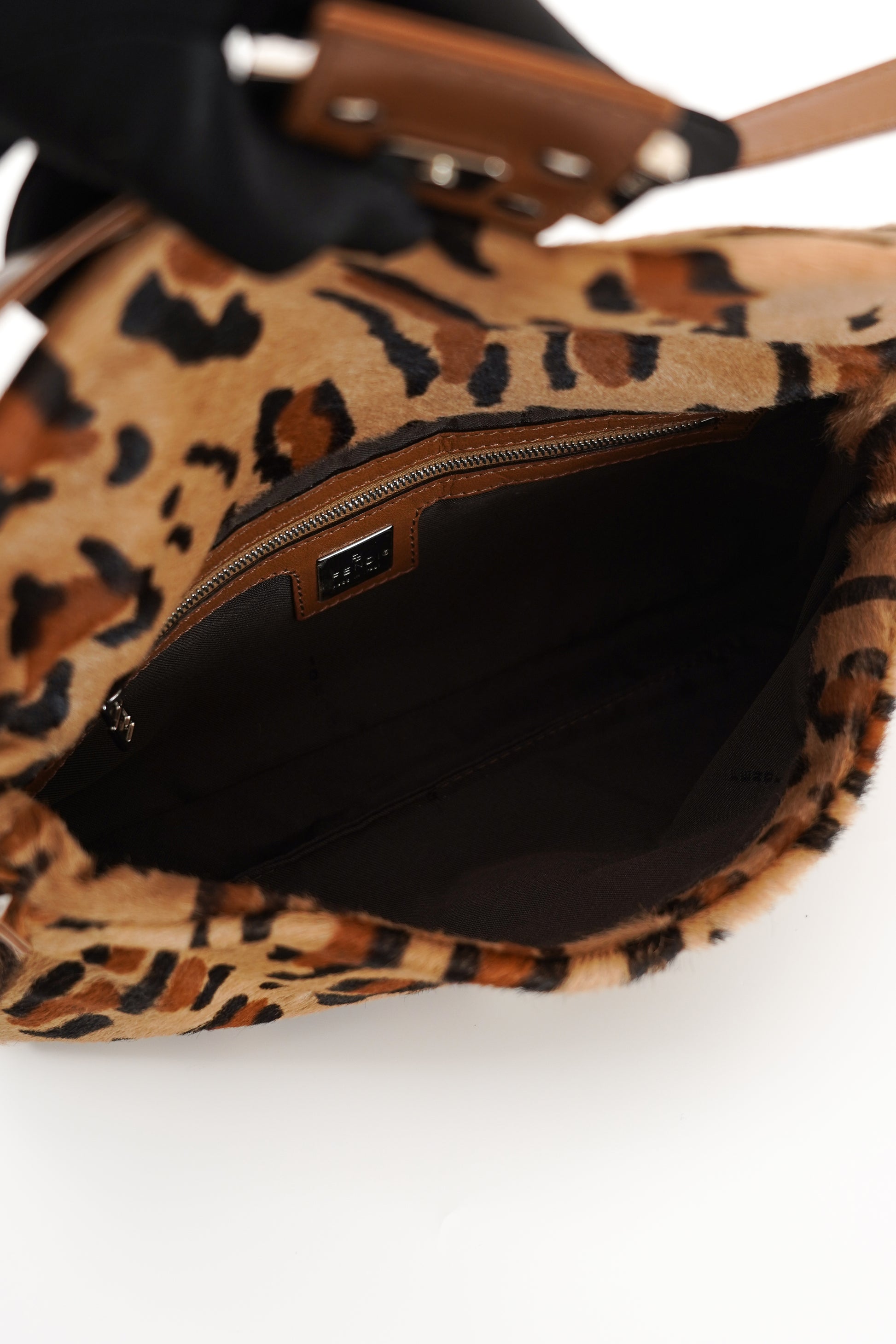 Vintage Fendi Leopard Pony Hair Baguette