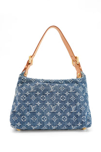 Louis Vuitton Blue Denim Baggy PM Monogram Shoulder Bag