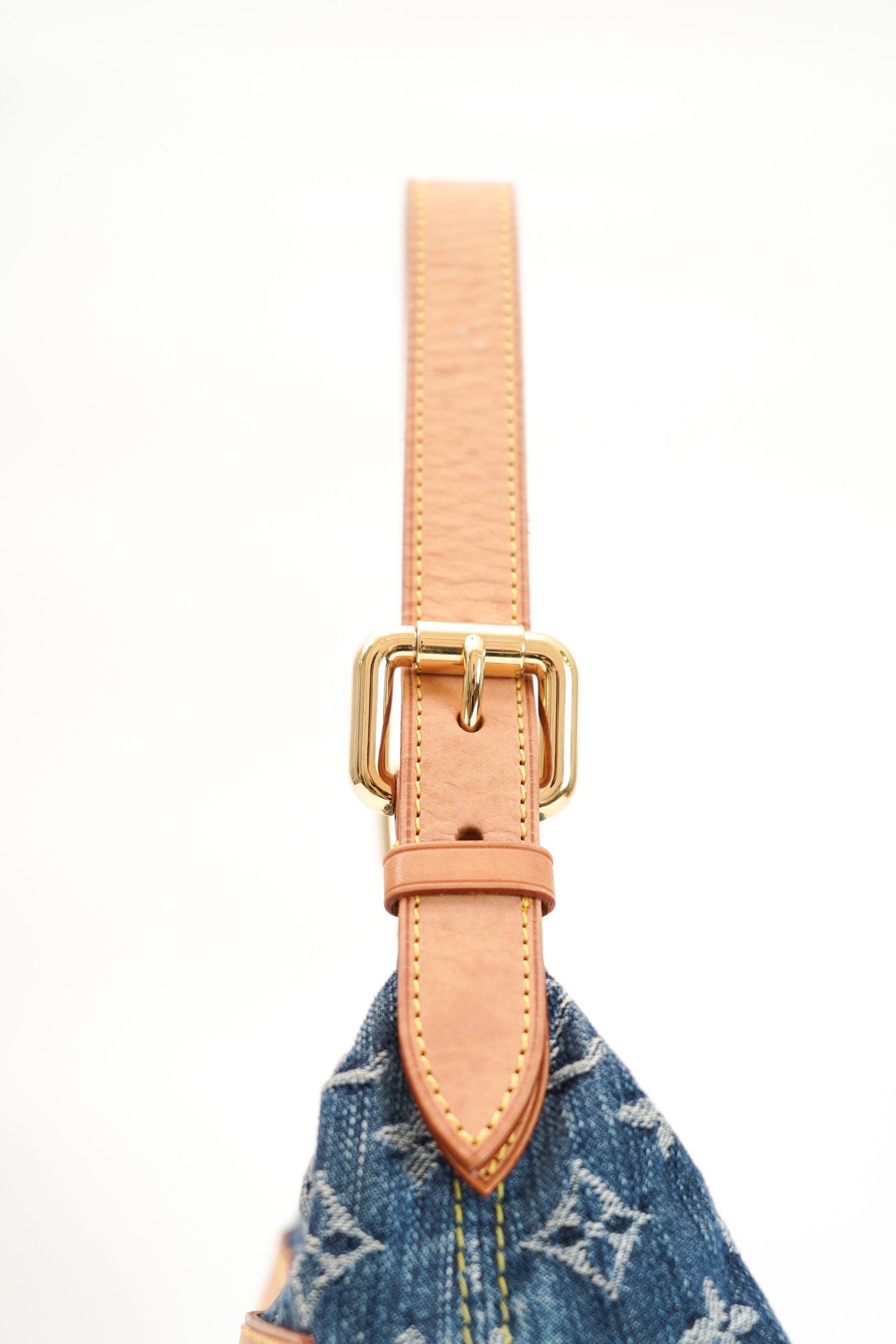 Louis Vuitton Blue Denim Baggy PM Monogram Shoulder Bag