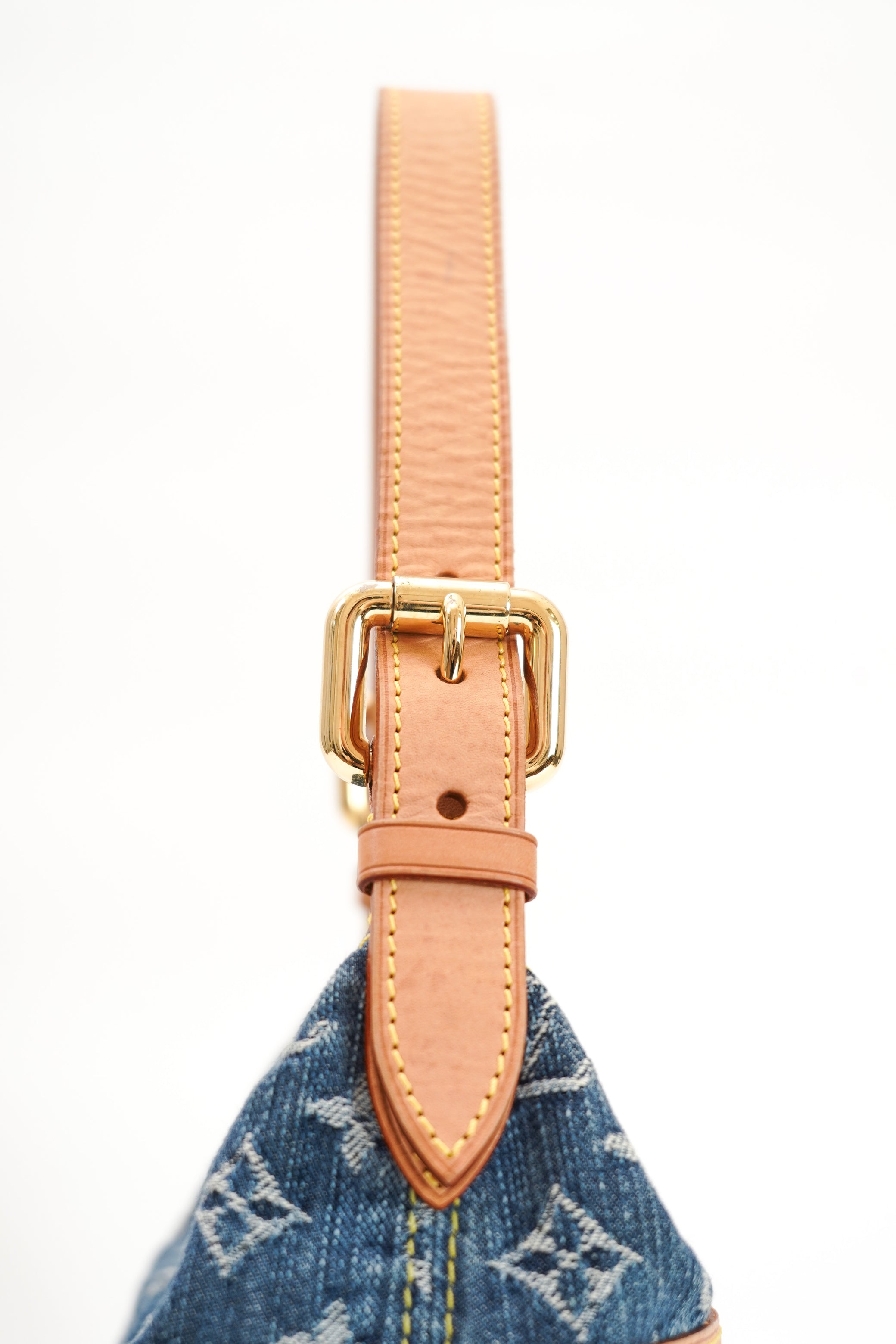 Louis Vuitton Blue Denim Baggy PM Monogram Shoulder Bag